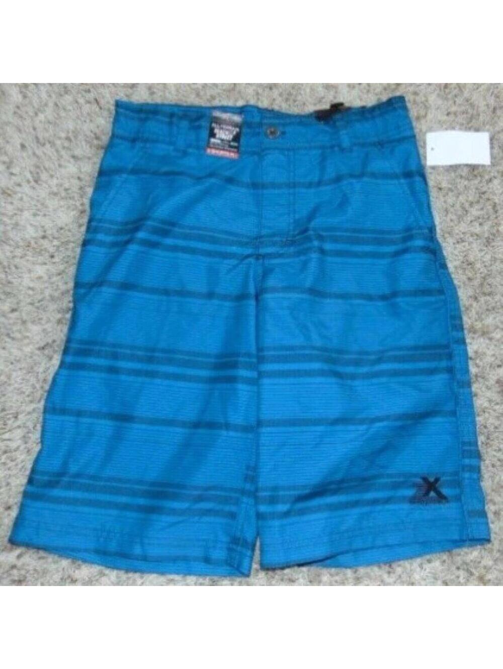 Zeroxposur Swim Beach Shorts 14/16 Boys Microfiber Blue Mesh Liner Adjust Waist